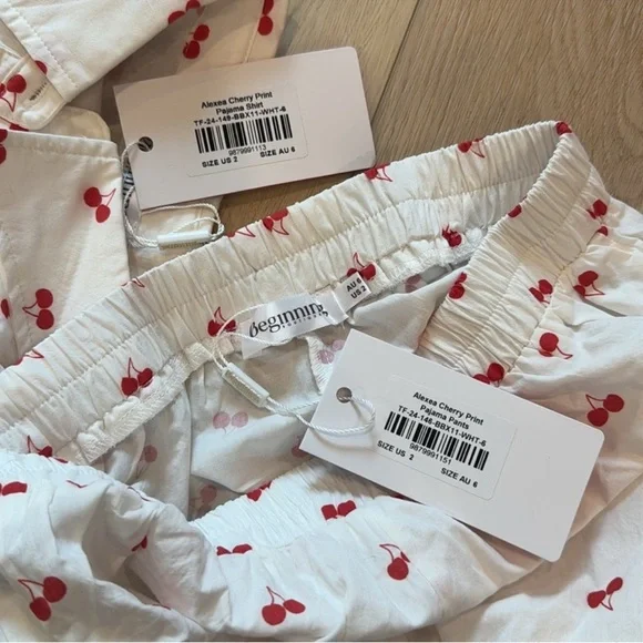 Beginning Boutique Cherry print pajamas - Picture 2 of 5